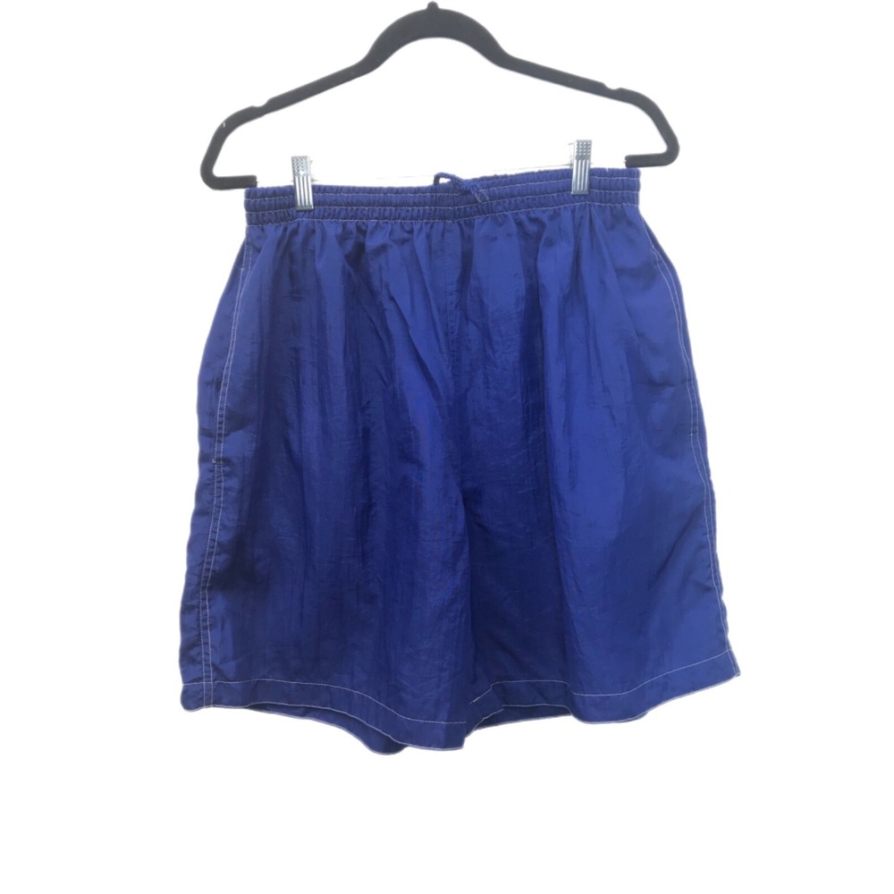 Vintage Pepsi Swim Trunks Unlined 100%‎ Nylon Blue w/Pockets Mens Large L
